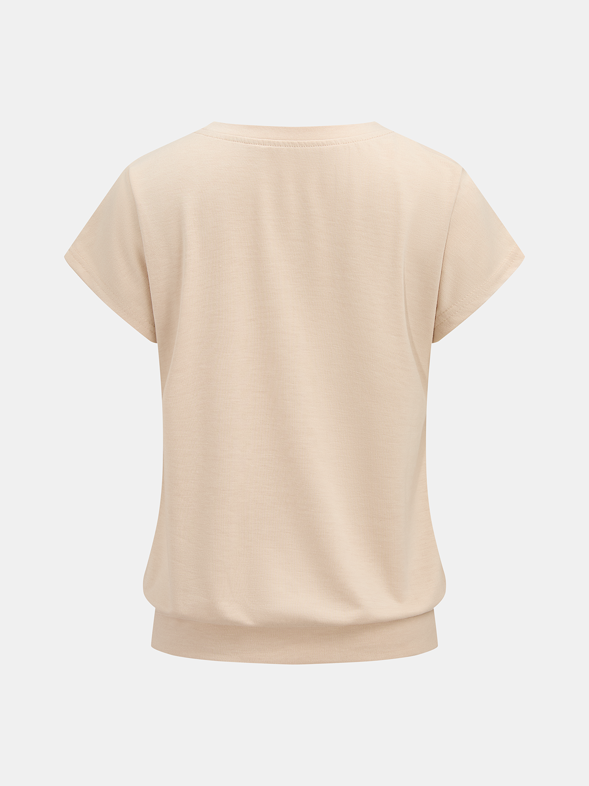 Casual Short Sleeve Top & Drawstring Shorts Set for Women Summer Comfort