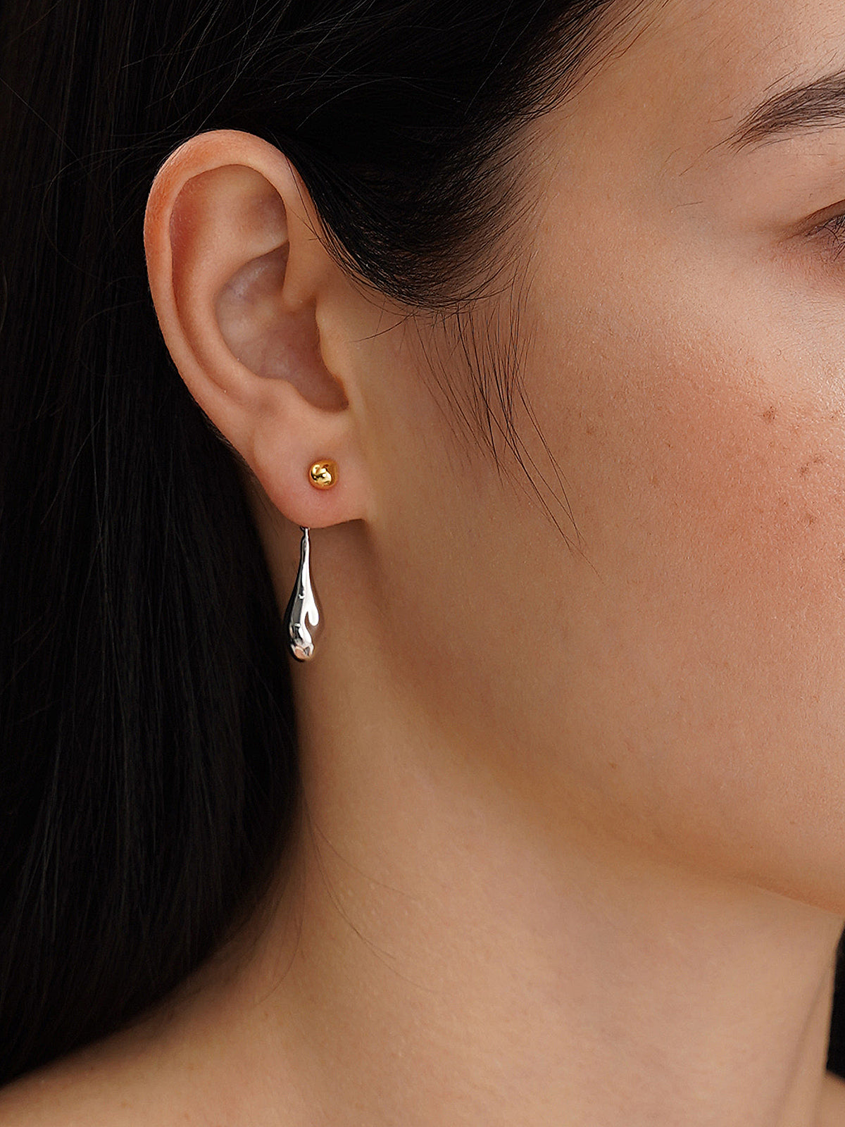 Minimalist Teardrop Dangle Earrings for Women Elegant Style