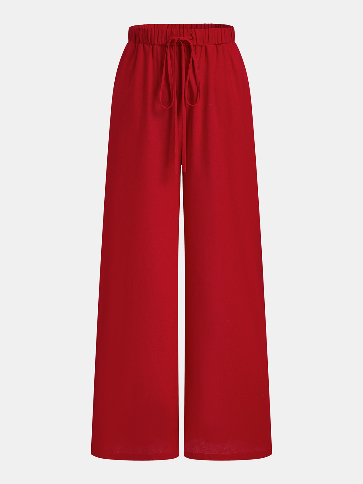 Cotton Linen Asymmetrical Top & Pants Set, Comfortable Casual Summer Outfit