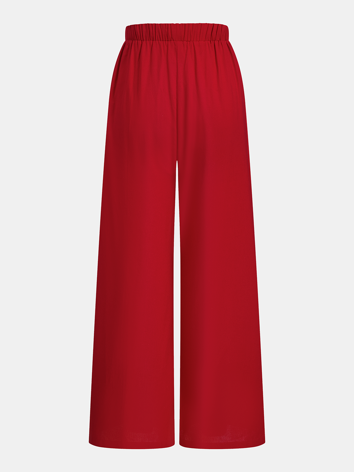 Cotton Linen Asymmetrical Top & Pants Set, Comfortable Casual Summer Outfit