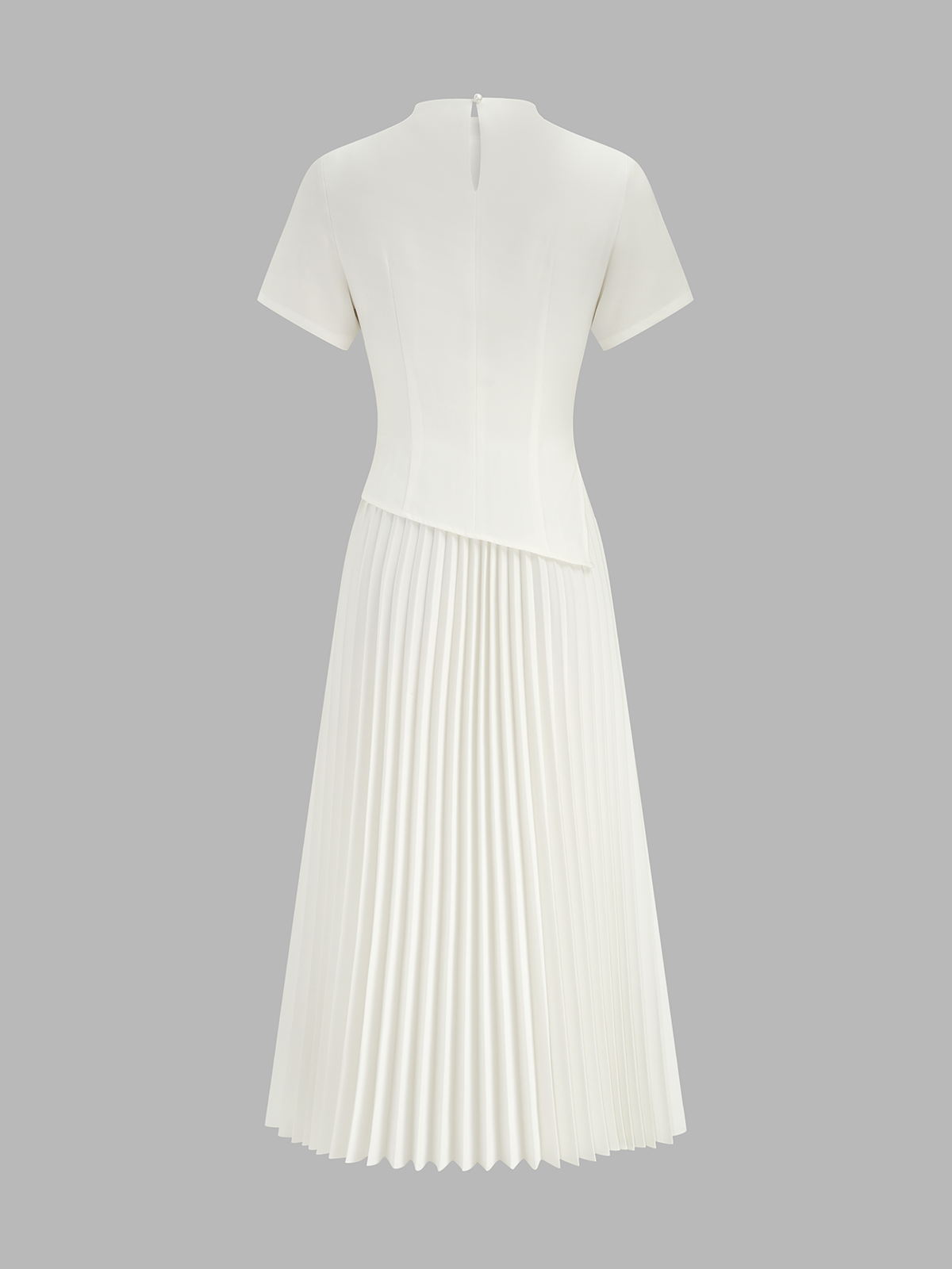 2 In 1 Short Sleeve Pleated Maxi Dress Casual Summer Style