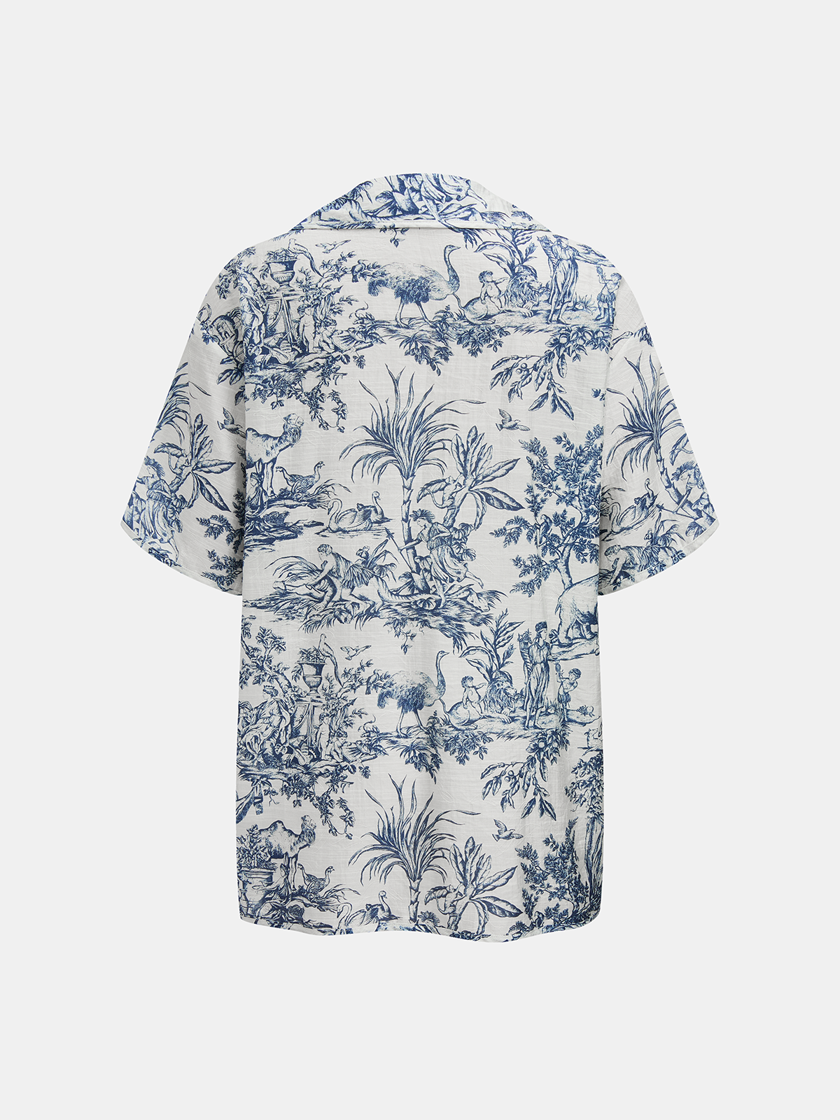 Toile Print Casual Three Piece Shorts Set for Women, Summer Outfit