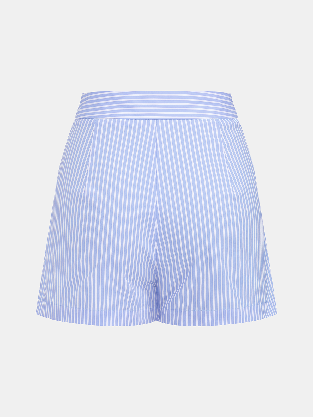 Cotton Striped Halter Peplum Top & Shorts Set for Summer Casual Wear