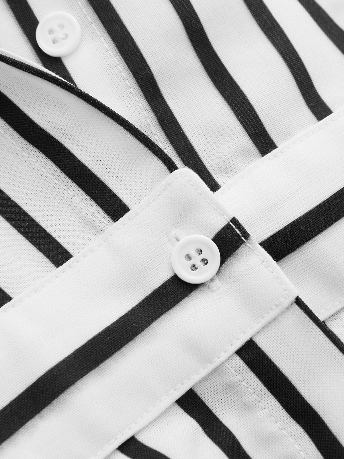 Striped Sleeveless Shirt Maxi Dress with Belted Waist Detail