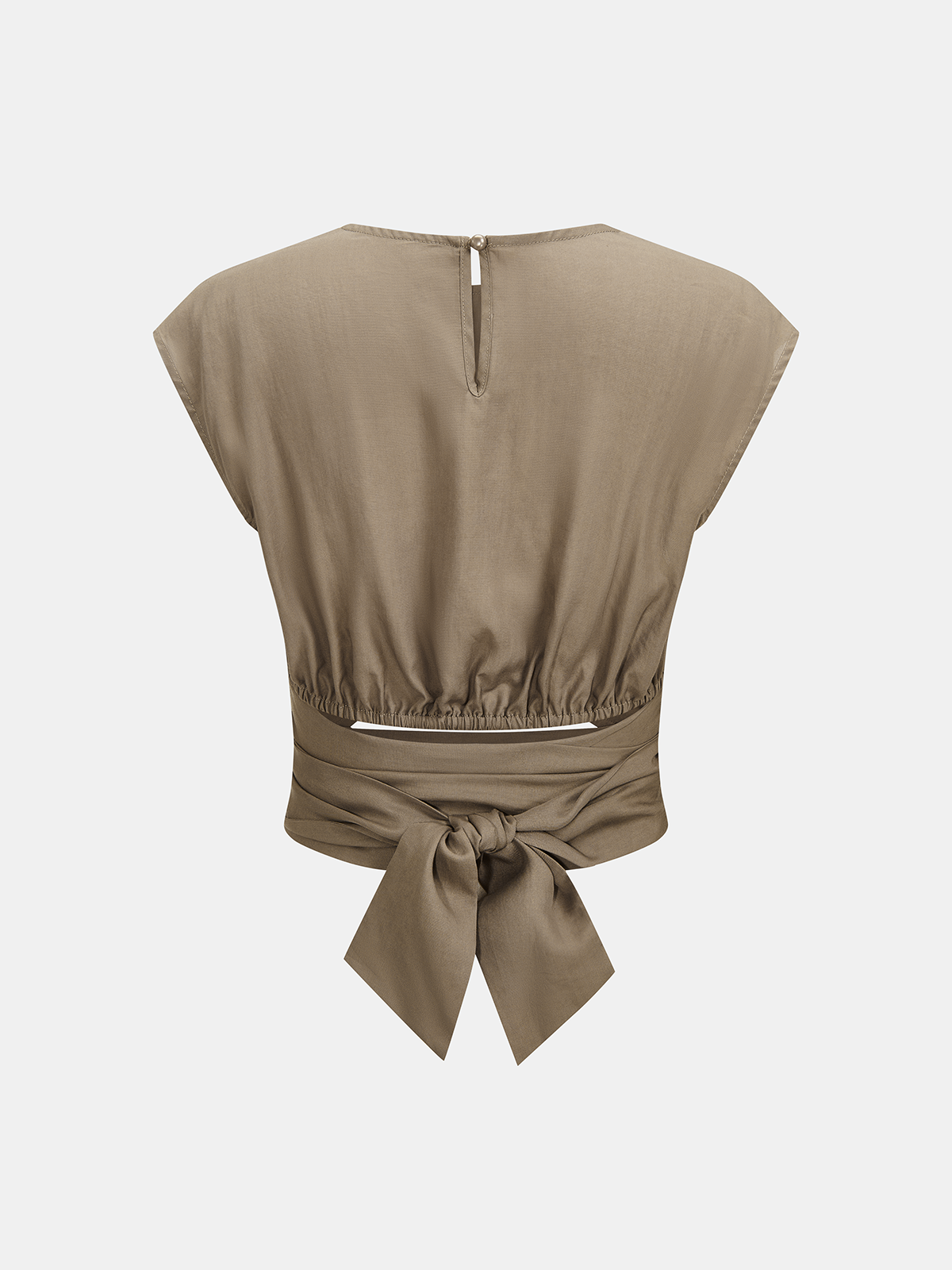 Lyocell Twist-Front Cut-Out Top Women's Casual Wear