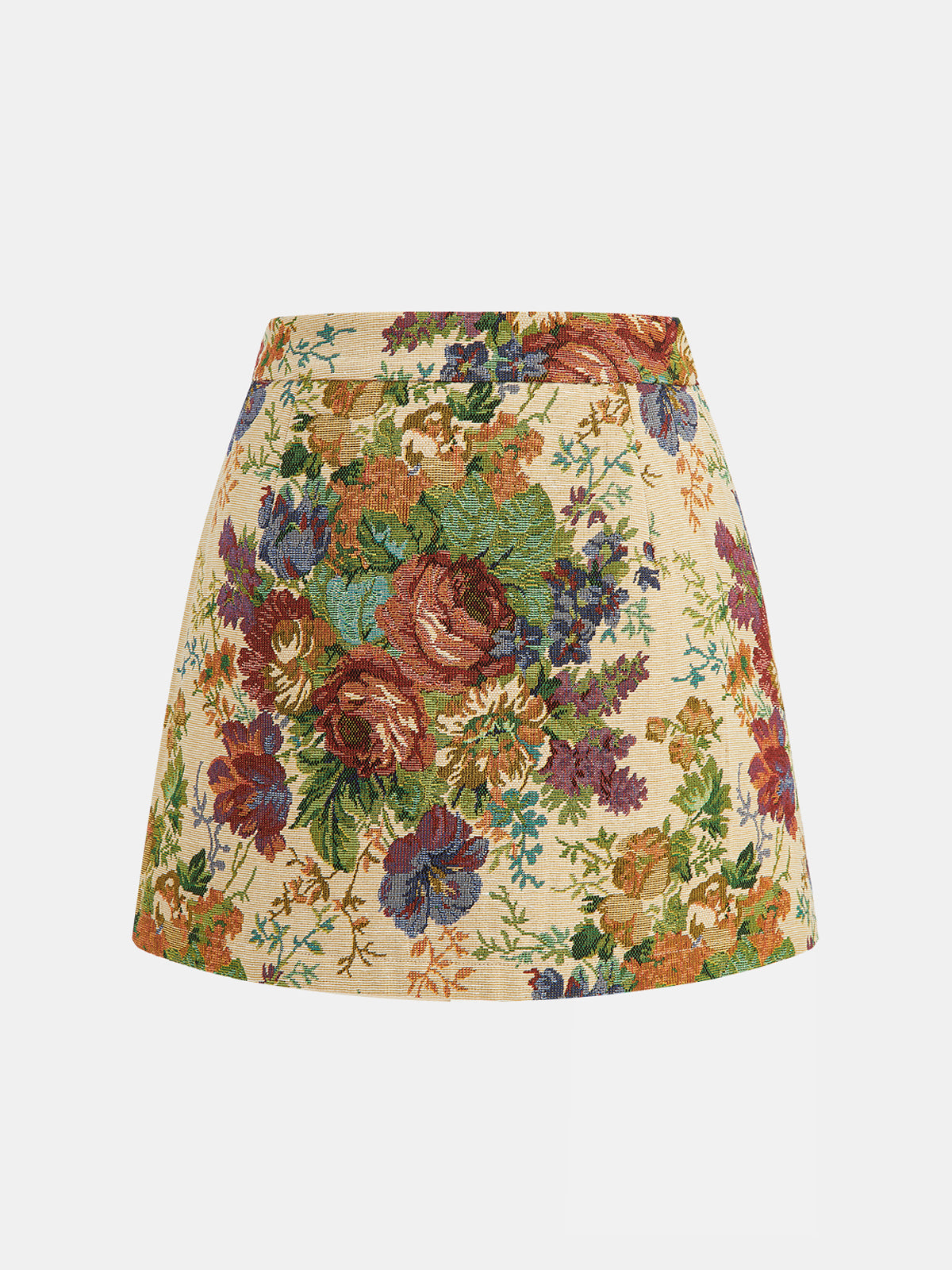 Floral Print Vest & Mini Skirt Set for Women Spring Outfit