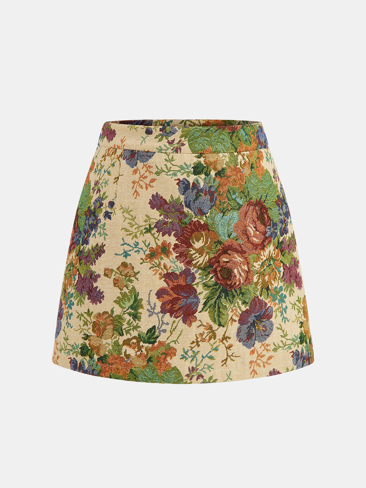 Floral Print Vest & Mini Skirt Set for Women Spring Outfit