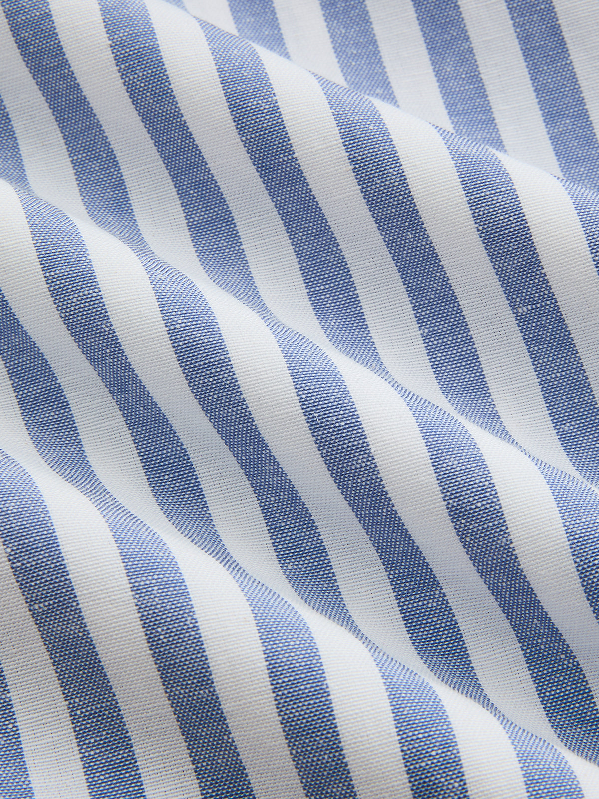 Striped Cotton Blend Collared Halter Midi Dress with Side Pockets and Belt