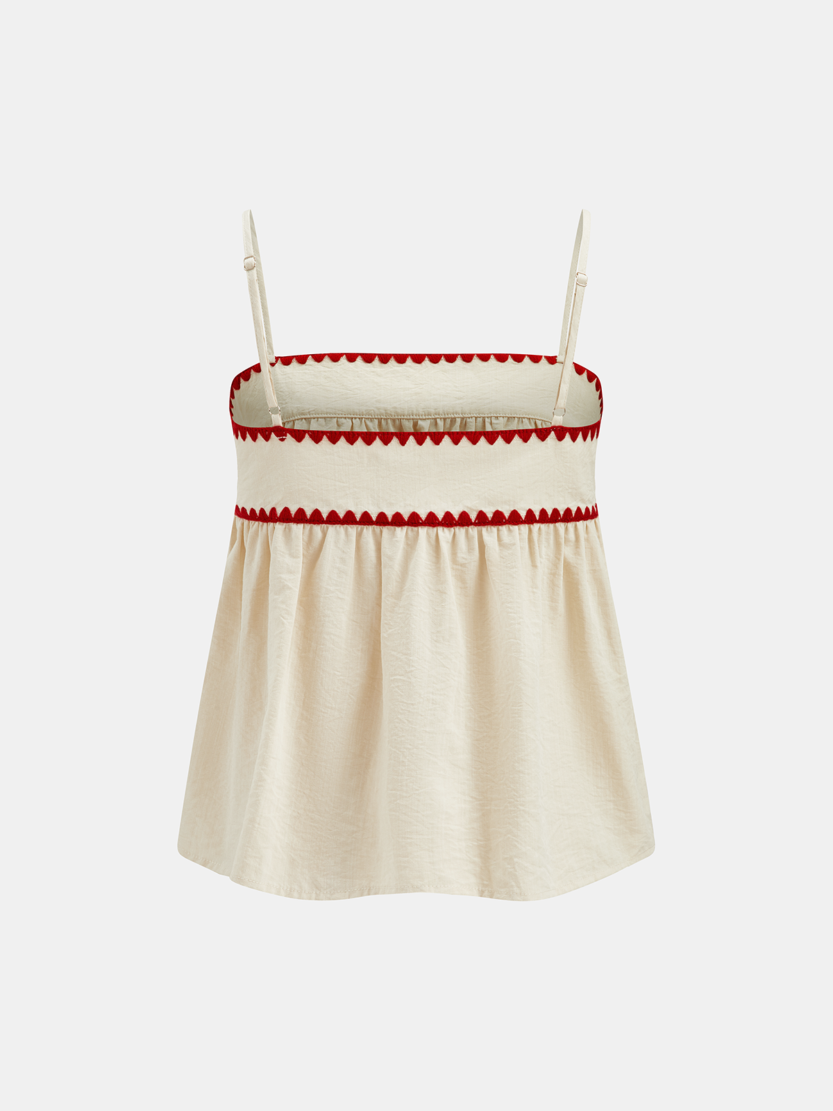 Cotton Blend Wave Edge Cami Top & Shorts Set for Women Summer Lounge Wear