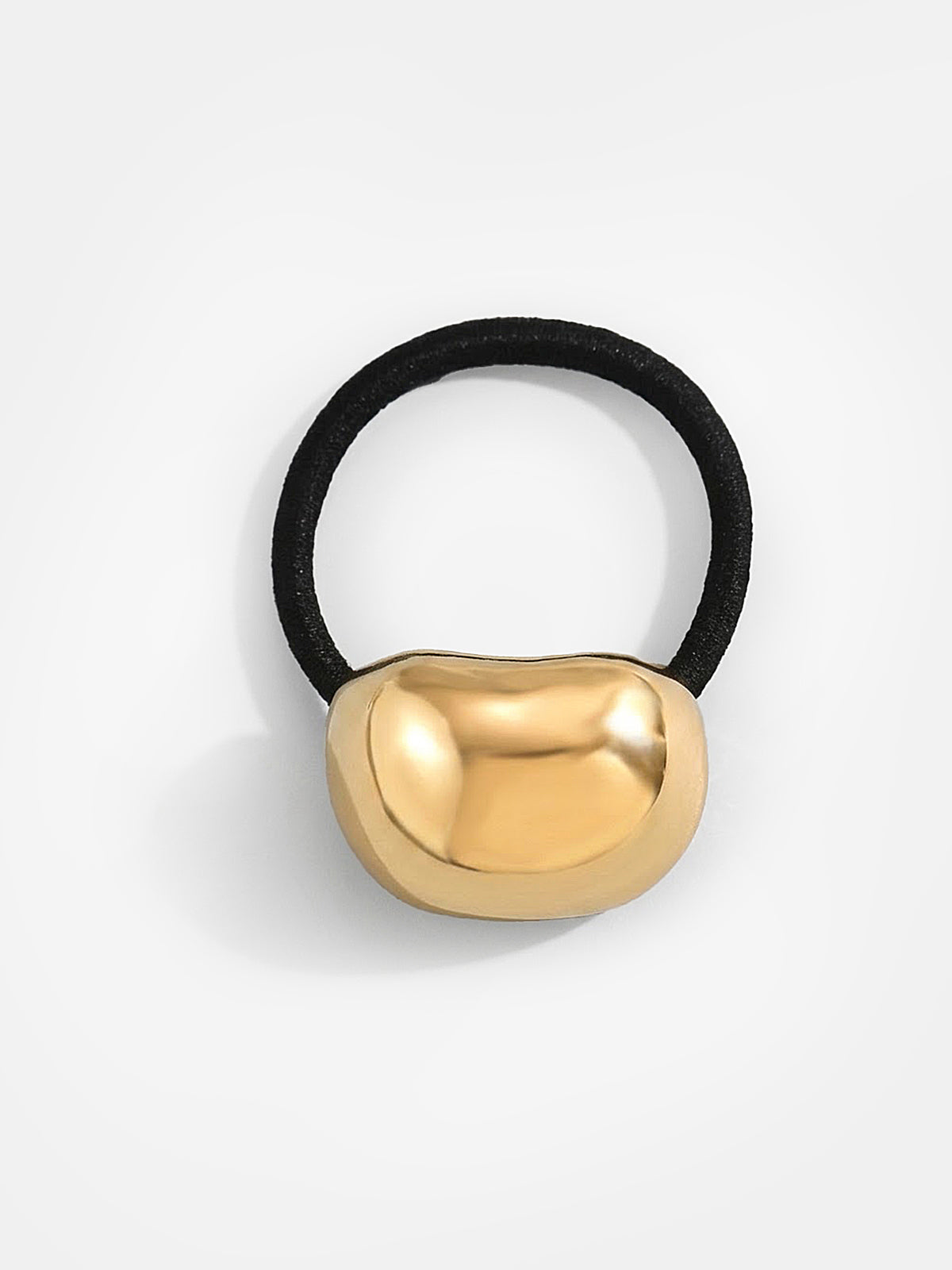 Minimalist Metal Pebble Hair Tie for Women, Stylish and Durable