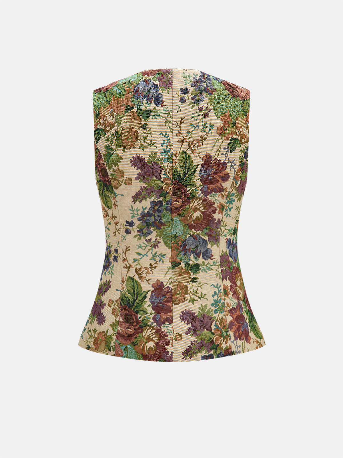 Floral Print Vest & Mini Skirt Set for Women Spring Outfit