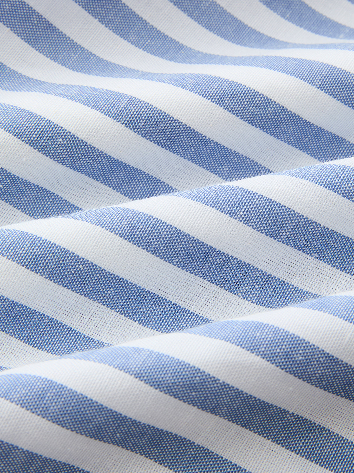 One Shoulder Striped Cotton Blend Maxi Dress with Side Slits