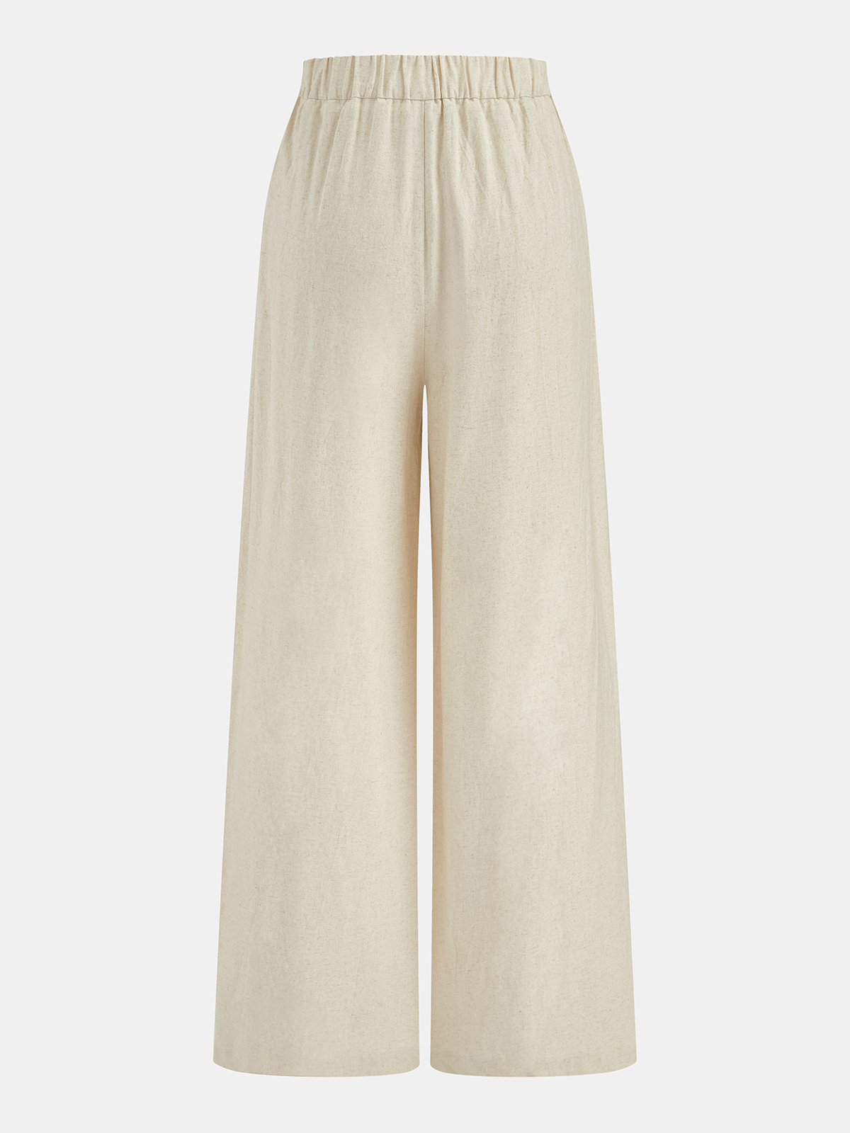 Linen Blend One Shoulder Top & Pants Set for Women Comfort Fit