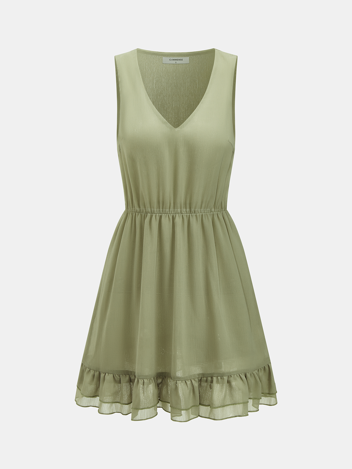 Ruffled Cape & Sleeveless Dress Chiffon Two-Piece Set for Elegant Evening Wear