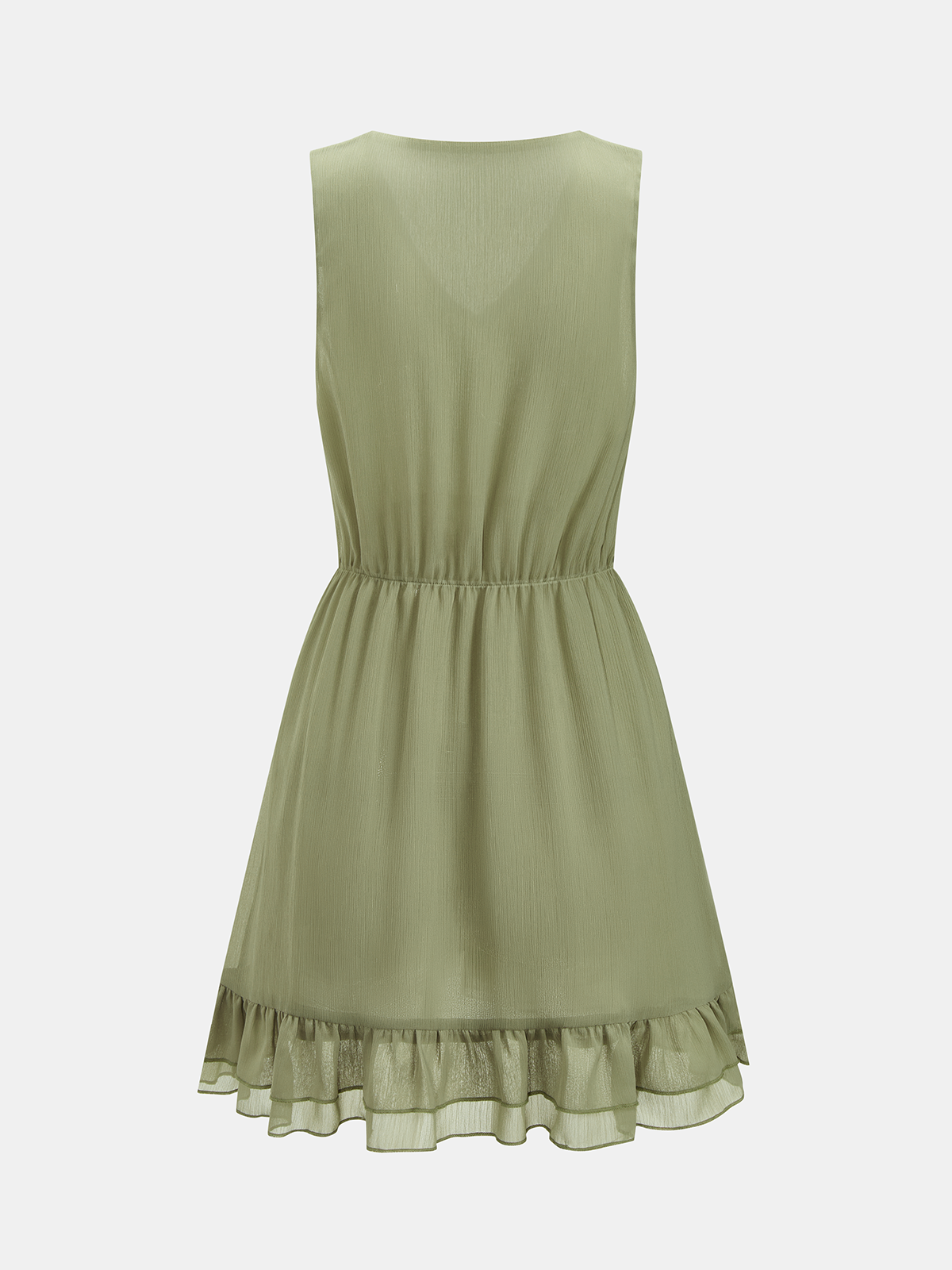 Ruffled Cape & Sleeveless Dress Chiffon Two-Piece Set for Elegant Evening Wear