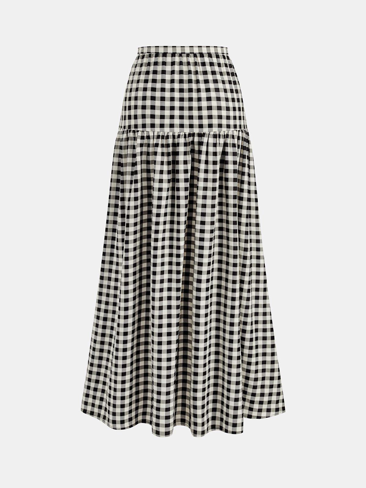 Gingham Cotton Blend Cami Top & Skirt Set for Women Spring Summer