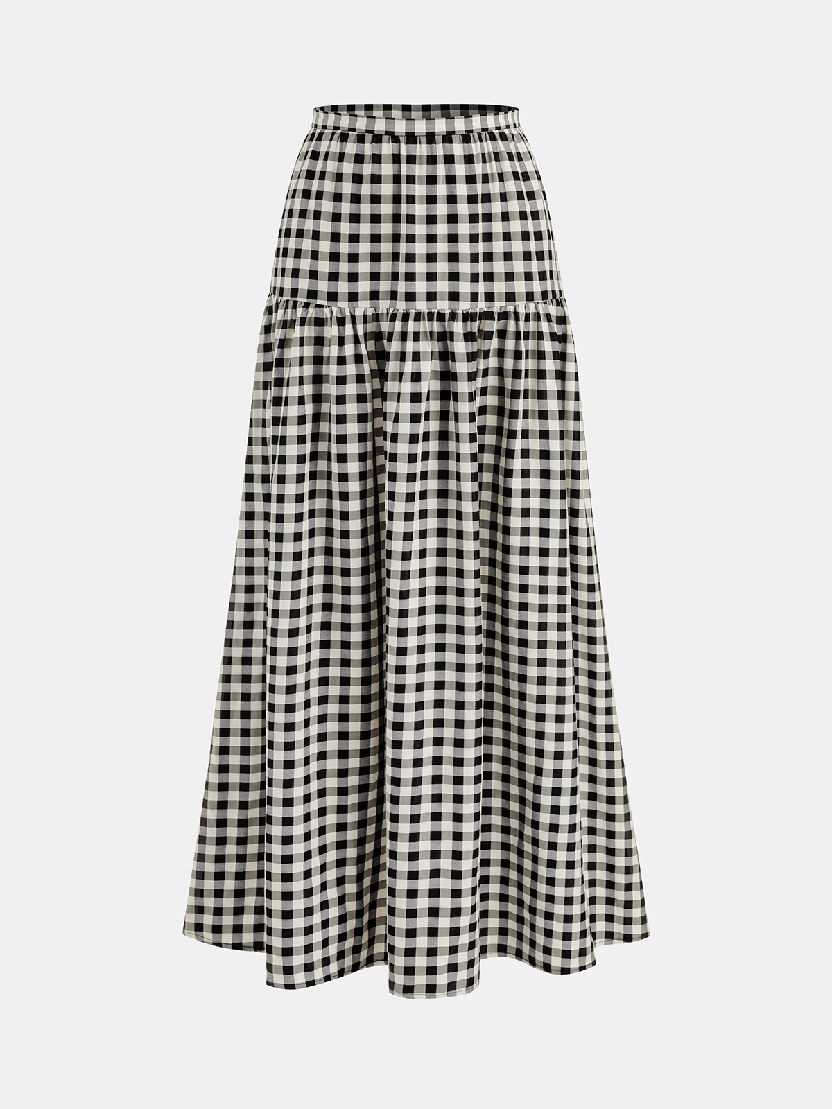 Gingham Cotton Blend Cami Top & Skirt Set for Women Spring Summer