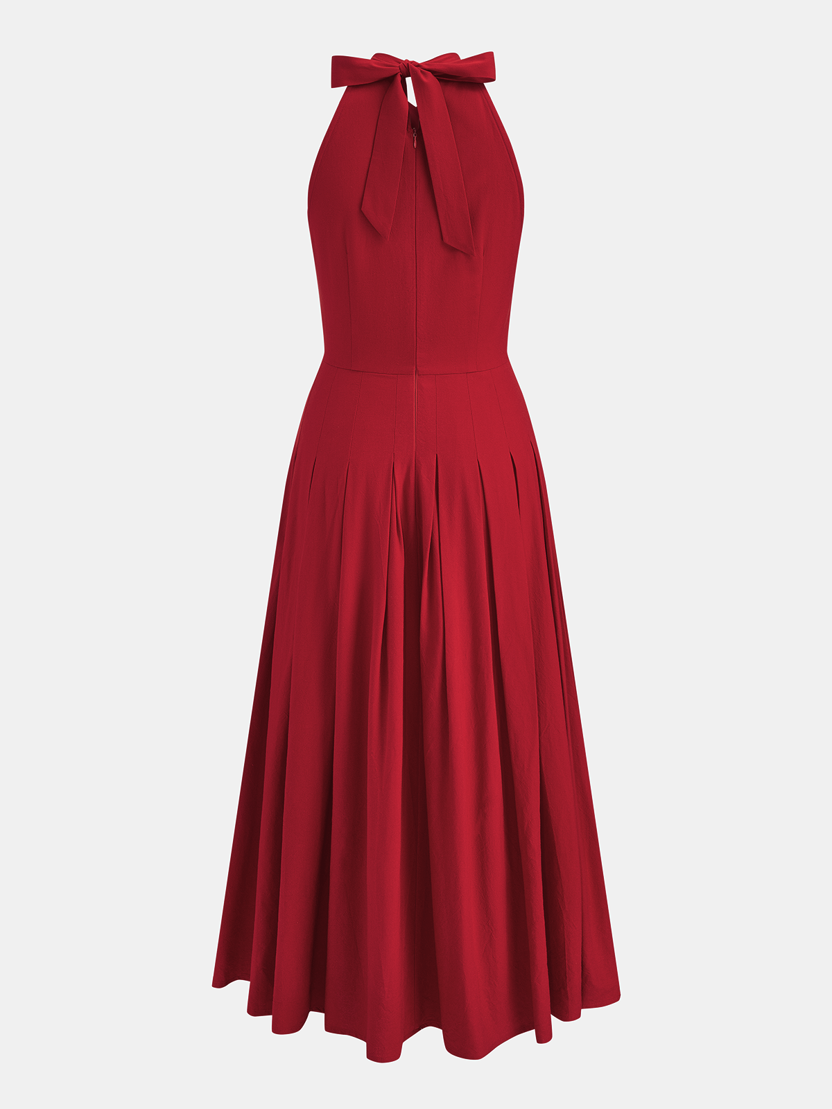 Halter Slit Cotton Linen Maxi Dress Lightweight Summer Fashion