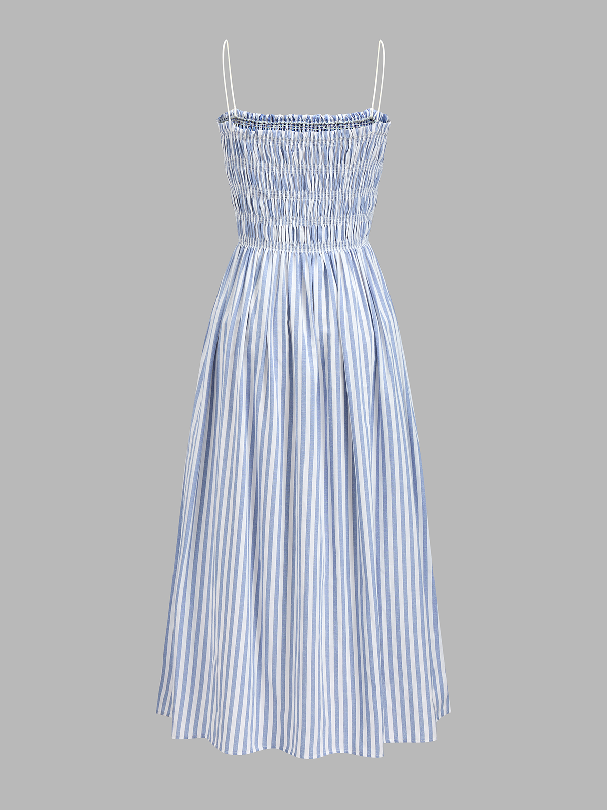 Smocked Striped Cami Maxi Dress for Women Summer Casual