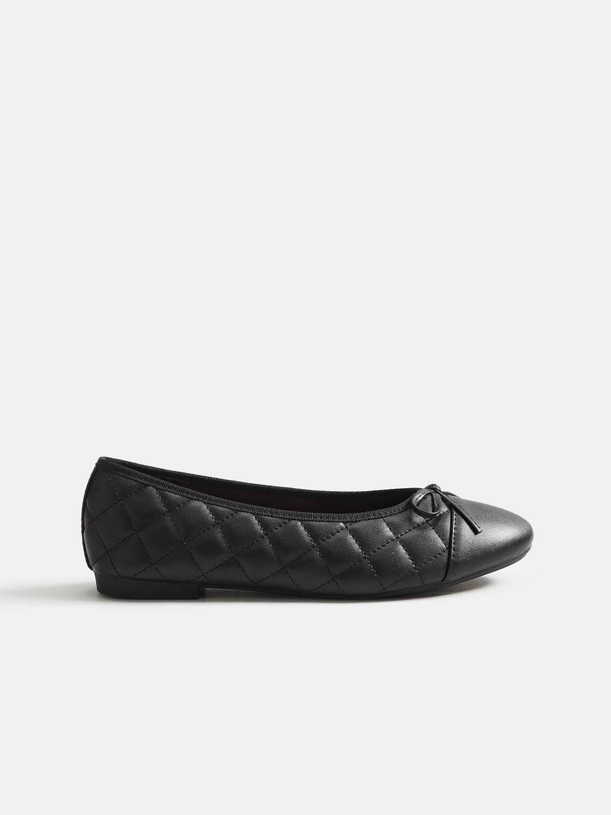 Quilted Bowknot Ballet Flats Comfortable Slip-On Design for Women