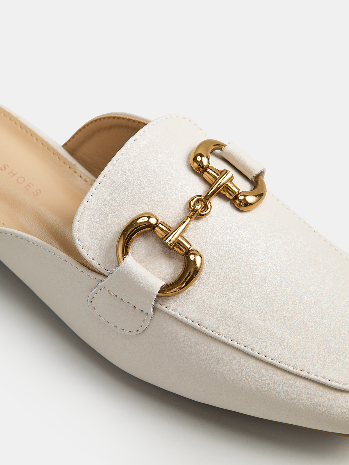 Genuine Leather Horsebit Loafer Mules for Women Slip-On Style
