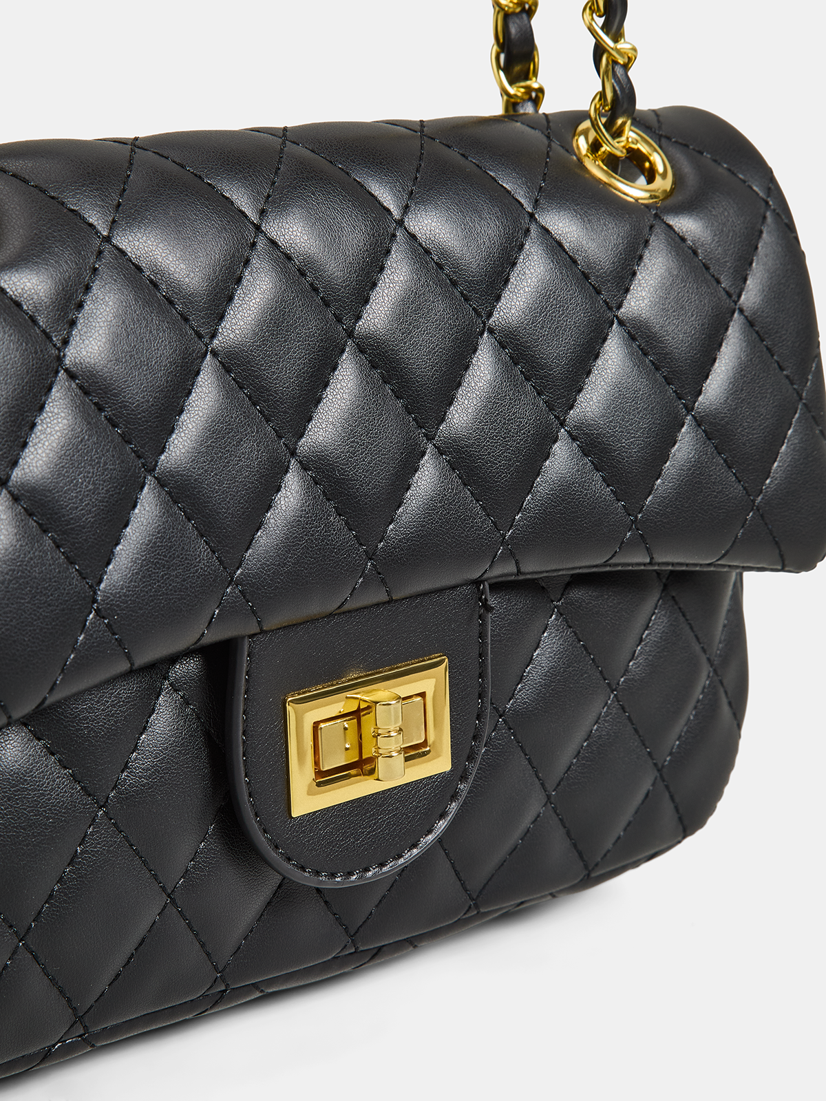 Quilted Chain Crossbody Shoulder Bag Designer Inspired Luxury Style