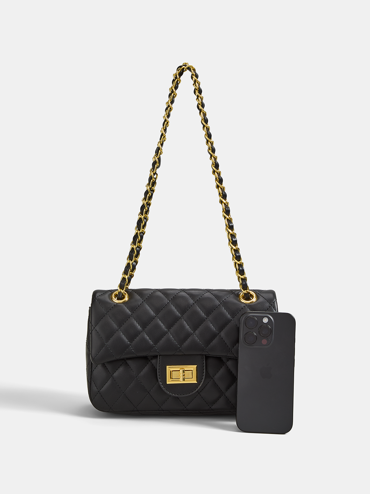 Quilted Chain Crossbody Shoulder Bag Designer Inspired Luxury Style