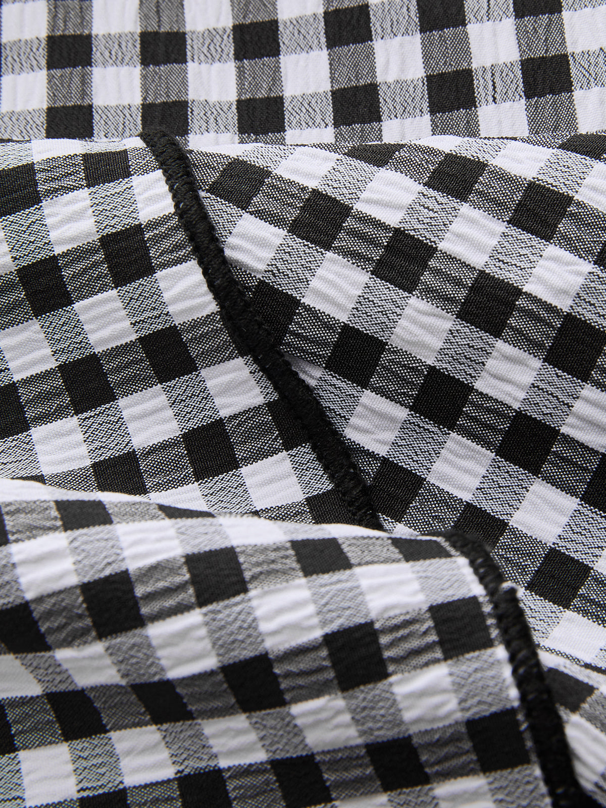 Gingham Ruffled Asymmetric Maxi Skirt for Women Spring/Summer Collection