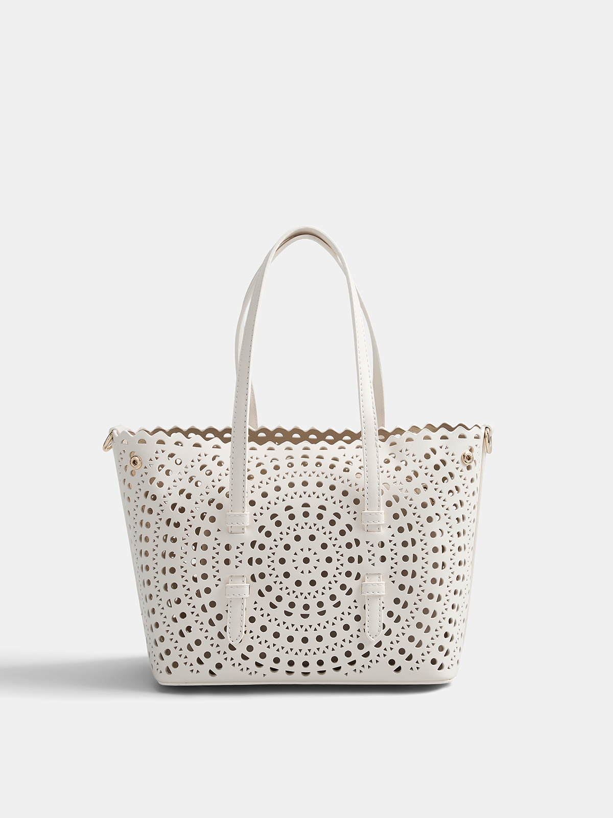 Perforated Top Handle Tote Handbag for Women Everyday Use