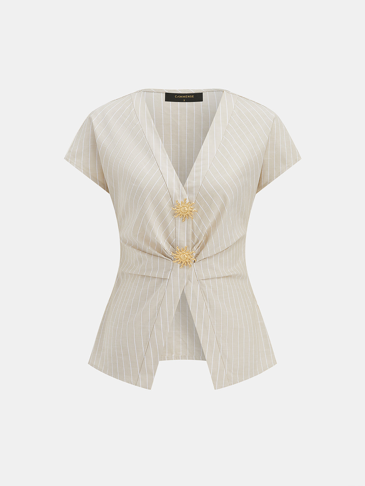 Striped Cotton Two Piece Pants Set for Women Casual Comfort