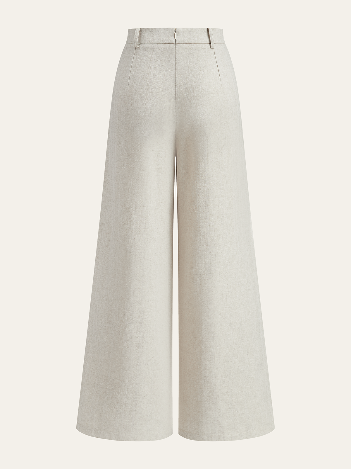 Cotton Linen Wrap Top & Pleated Pants Set for Women Comfort Fit