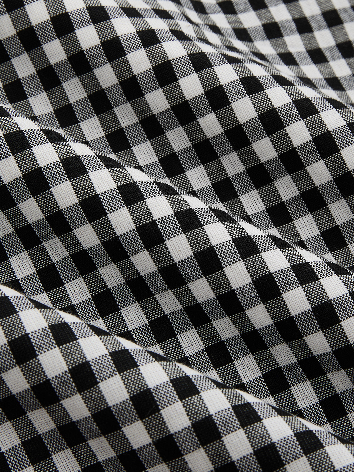 Gingham Cotton Cami Maxi Dress Women's Summer Casual Wear