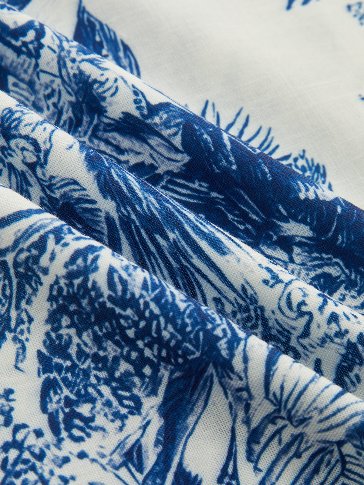 Casual Toile Print Shirt & Shorts Summer Lounge Set
