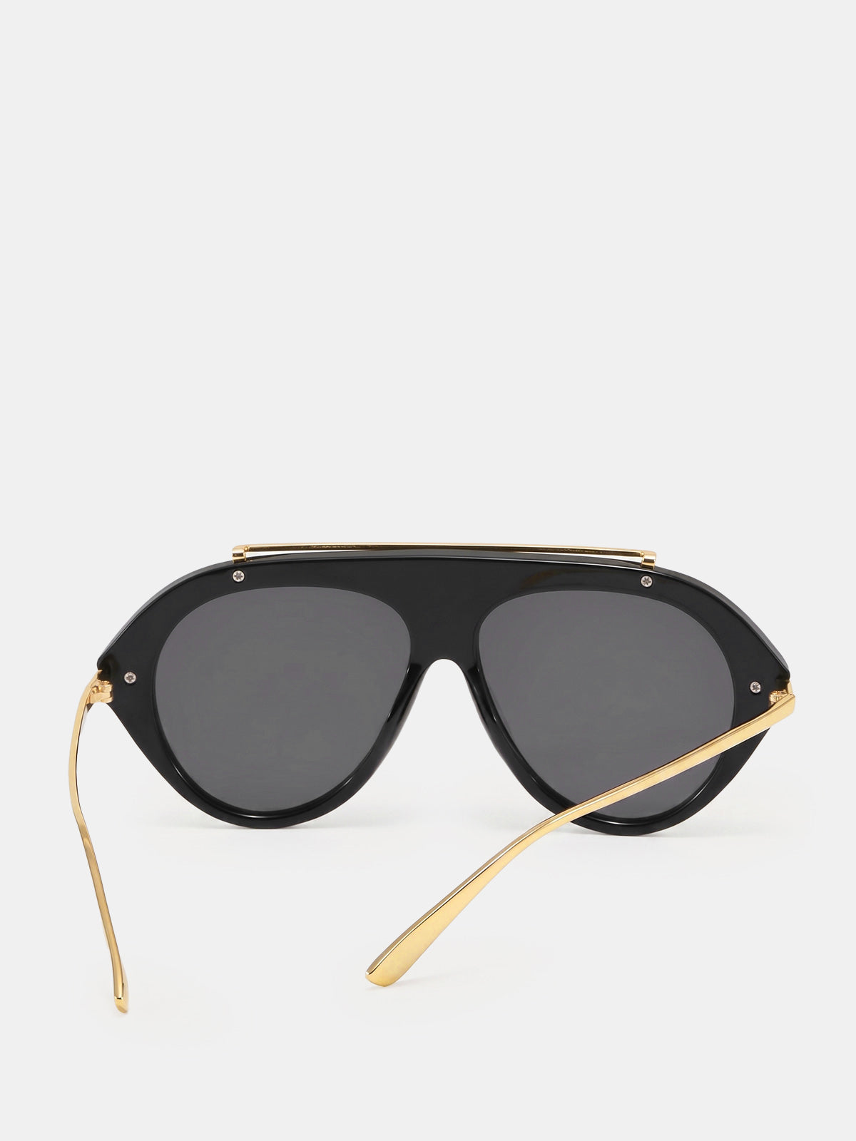 Oversized Aviator Metal Sunglasses for Men and Women UV Protection