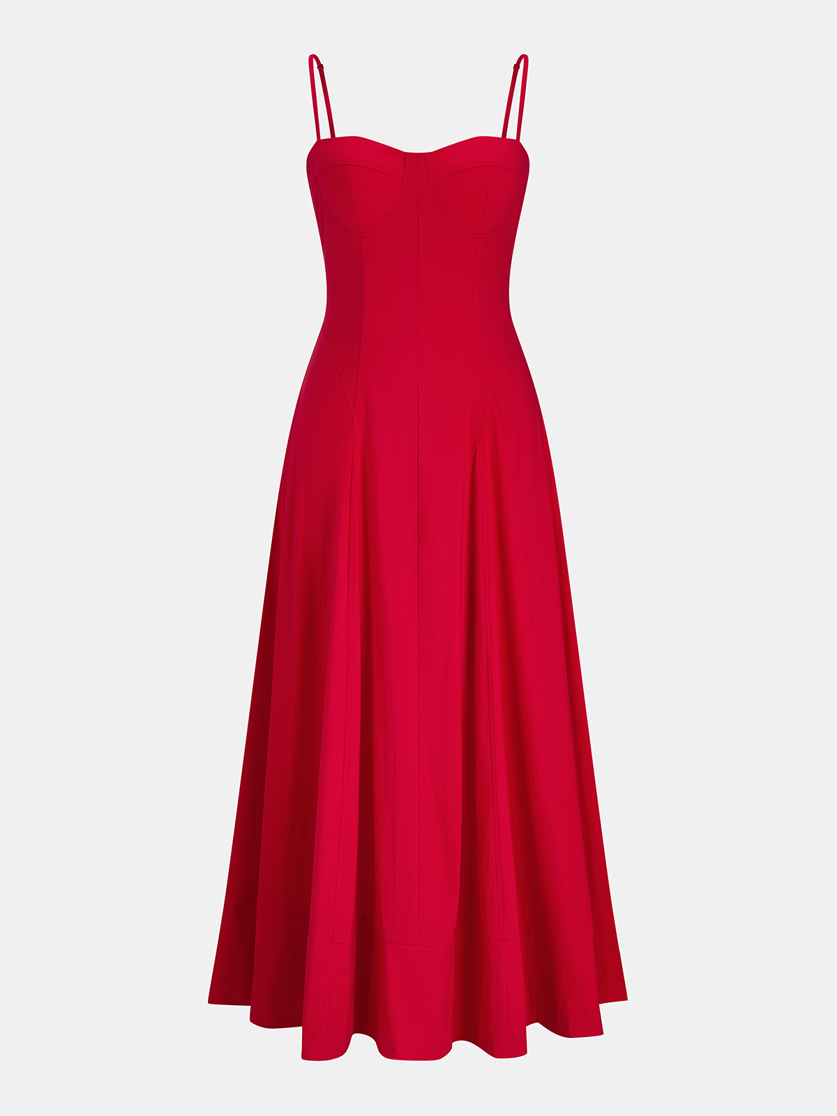 Cotton Blend Pocketed Cami Flared Maxi Dress for Women Casual Summer
