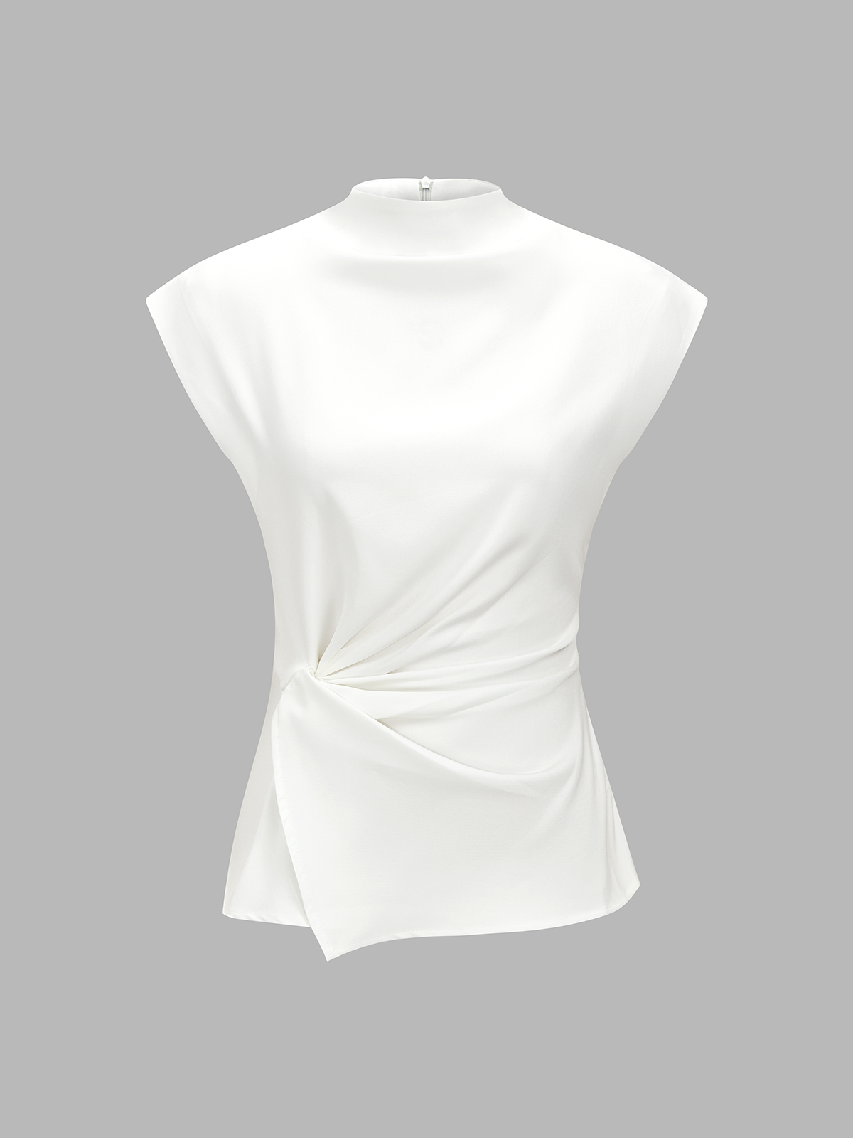 Sleeveless Ruched Top for Women Casual Summer Wear