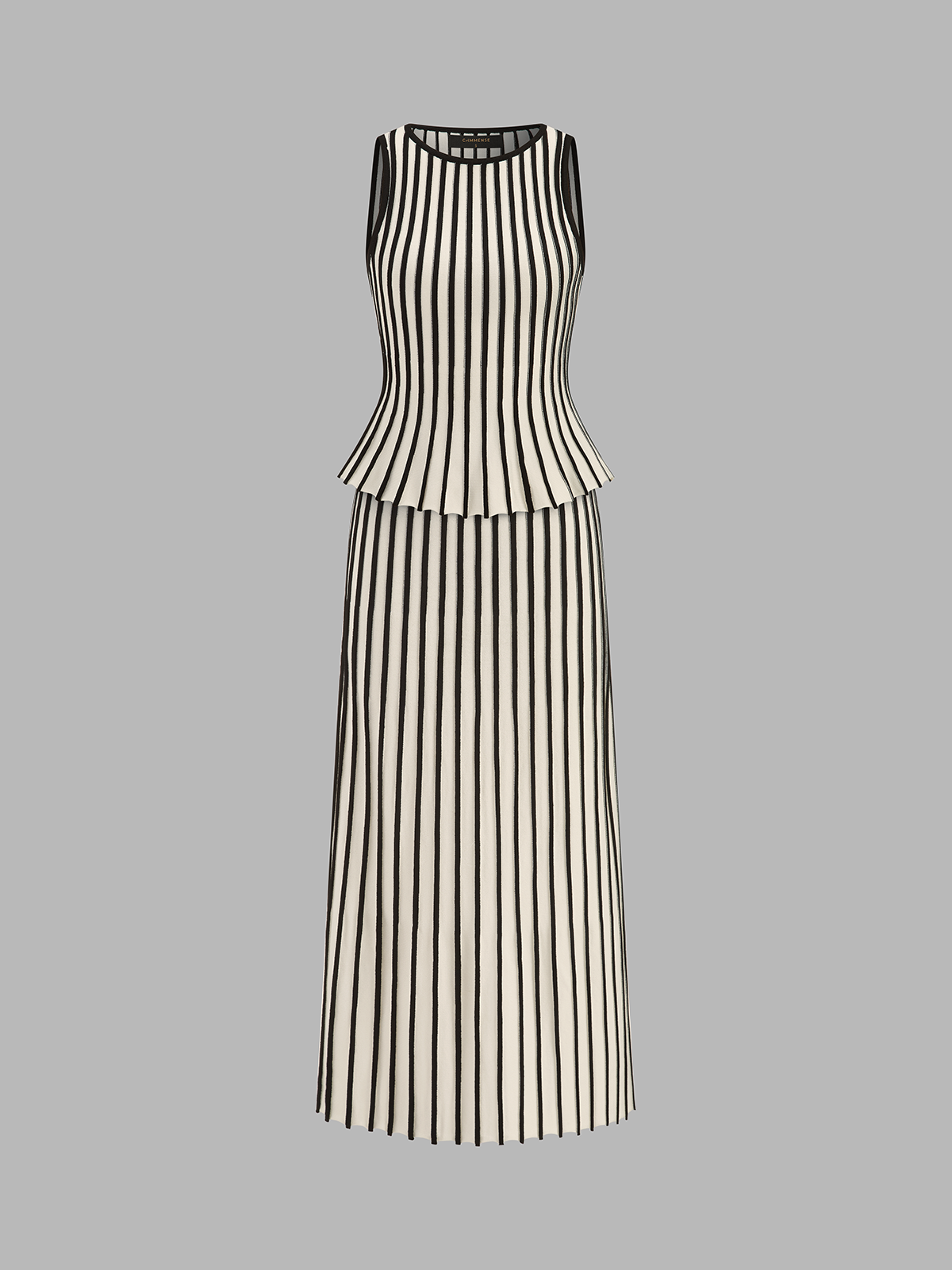 Striped Knit Co-ord Set Comfortable Casual Everyday Wear