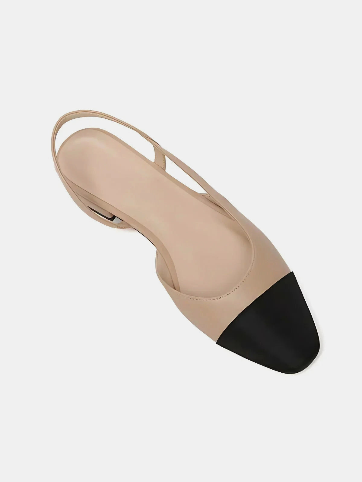 Square Toe Slingback Low Heel Sandals for Women Elegant Dress Shoes