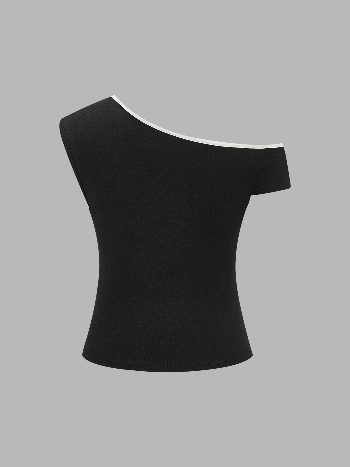 Flower Cutout One-Shoulder Top Women Summer Fashion