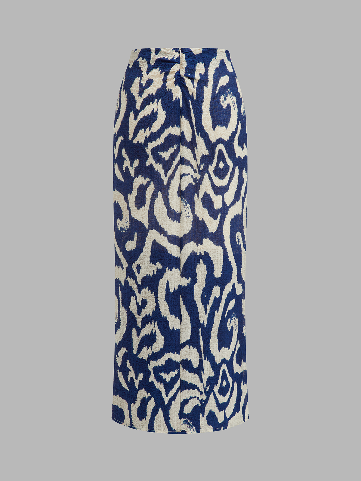 Halter Wrap Top & Abstract Print Skirt Set for Women Summer Fashion