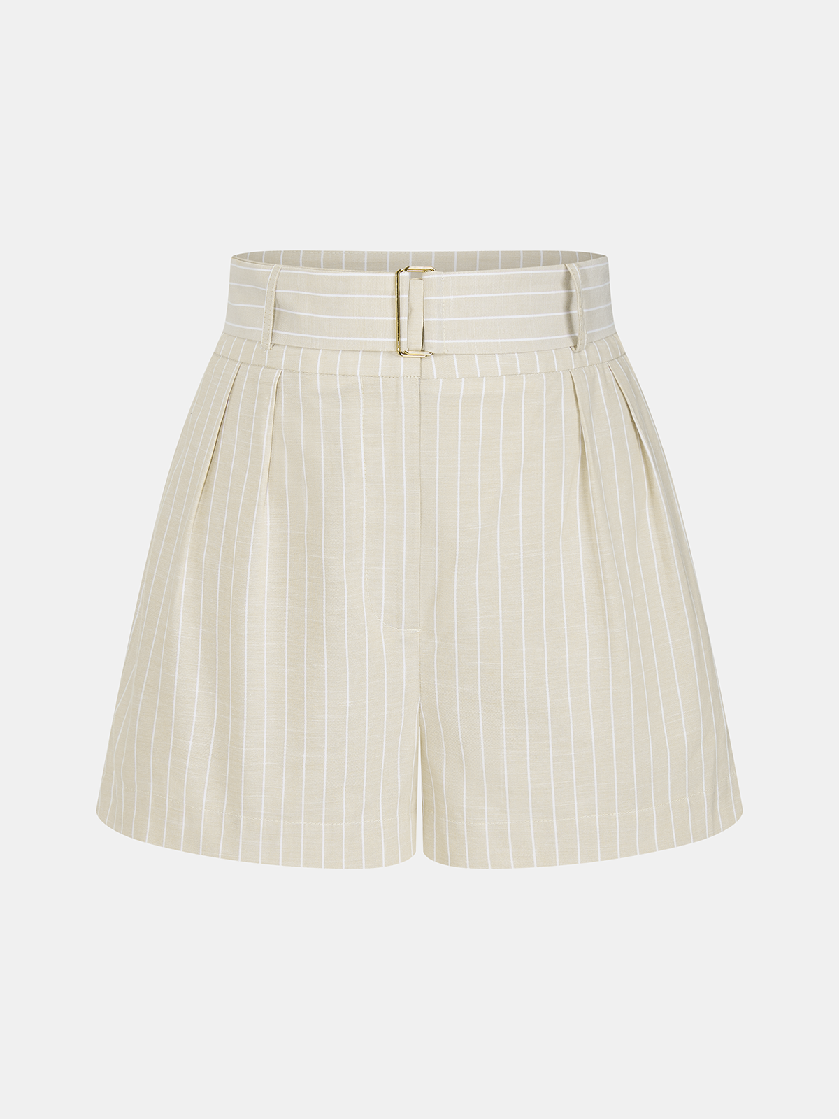 Cotton Striped Sleeveless Two Piece Shorts Set for Women Summer Casual