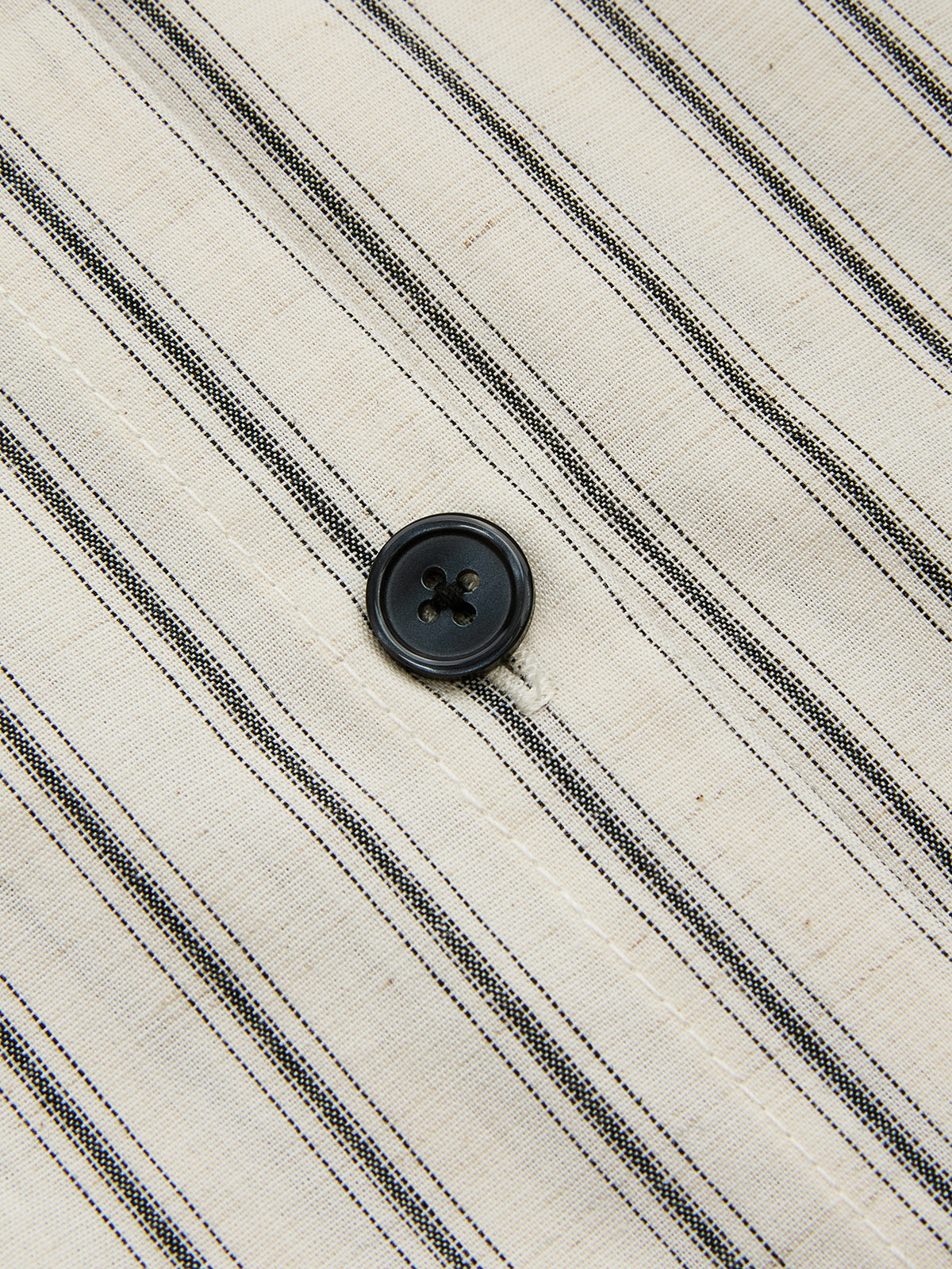 "Casual Summer Cotton Linen Striped Midi Shirt Dress for Women"