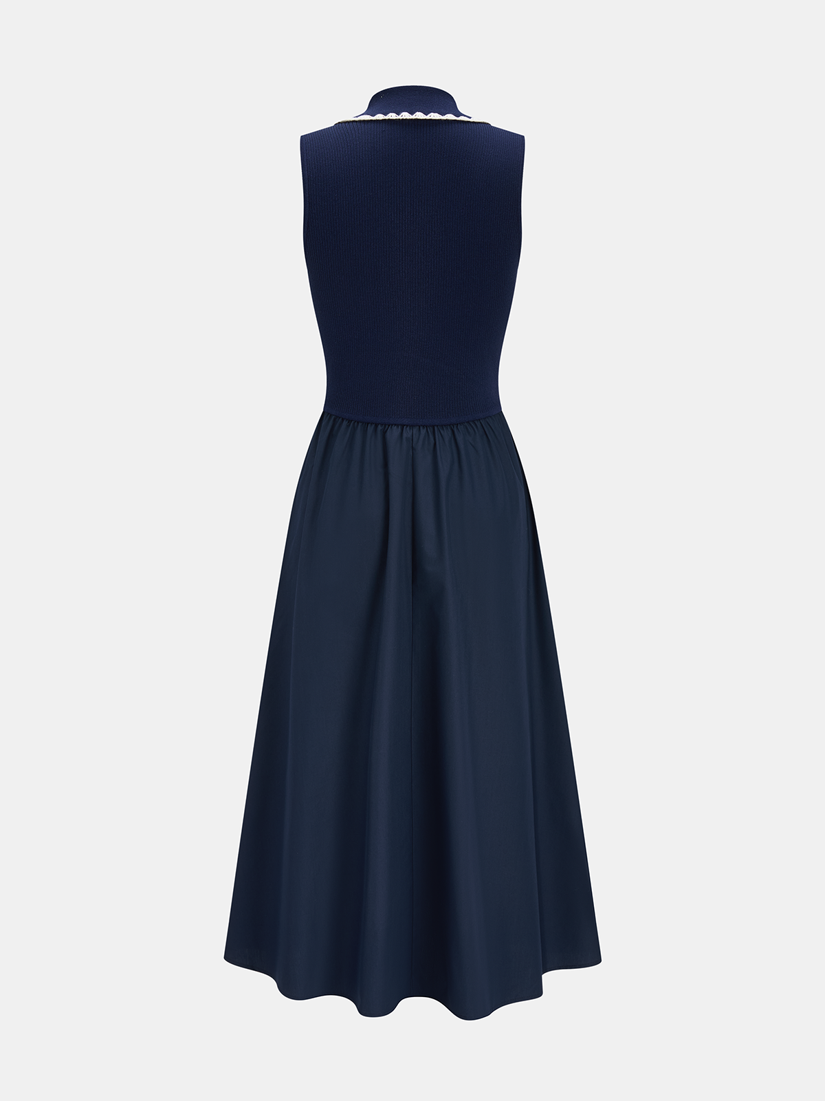 Sleeveless Collared Pocketed Maxi Dress for Women with Button Front