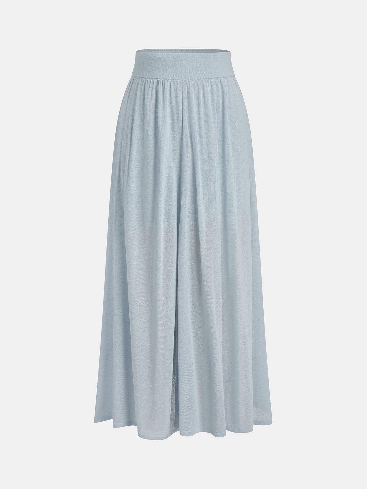 Cable-Knit Polo Top & Maxi Skirt Set for Women, Cozy Autumn Outfit
