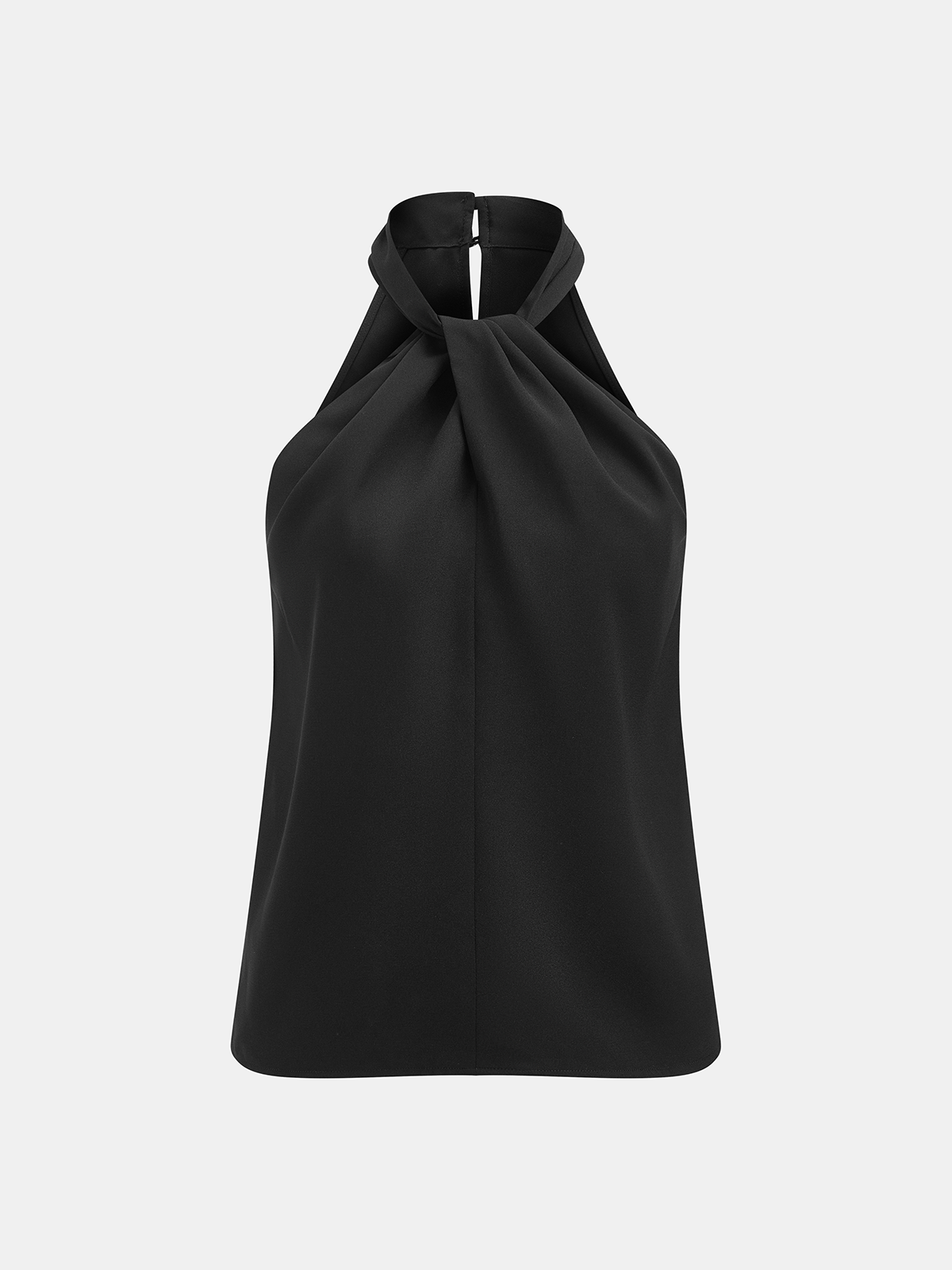 Twist-Front Halter Neck Top Women's Chic Summer Apparel