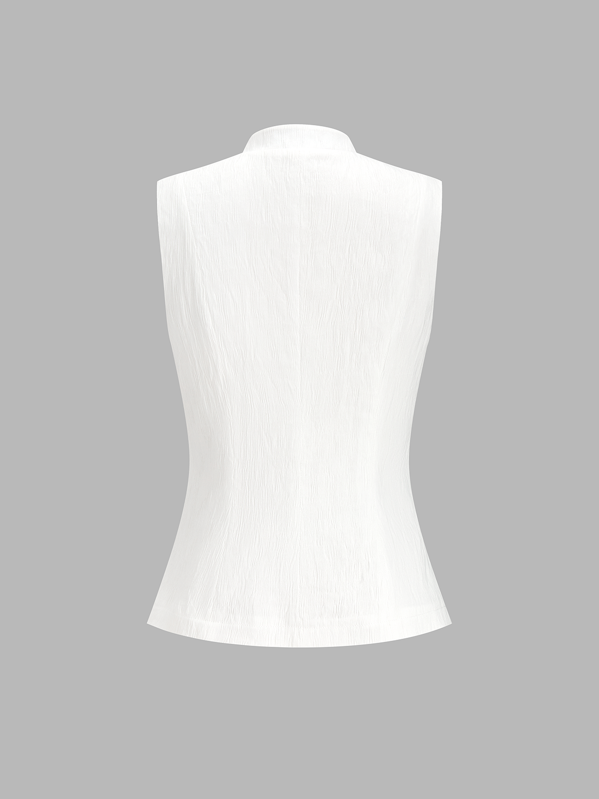 Mandarin Collar Frog Button Sleeveless Blouse in Traditional Style