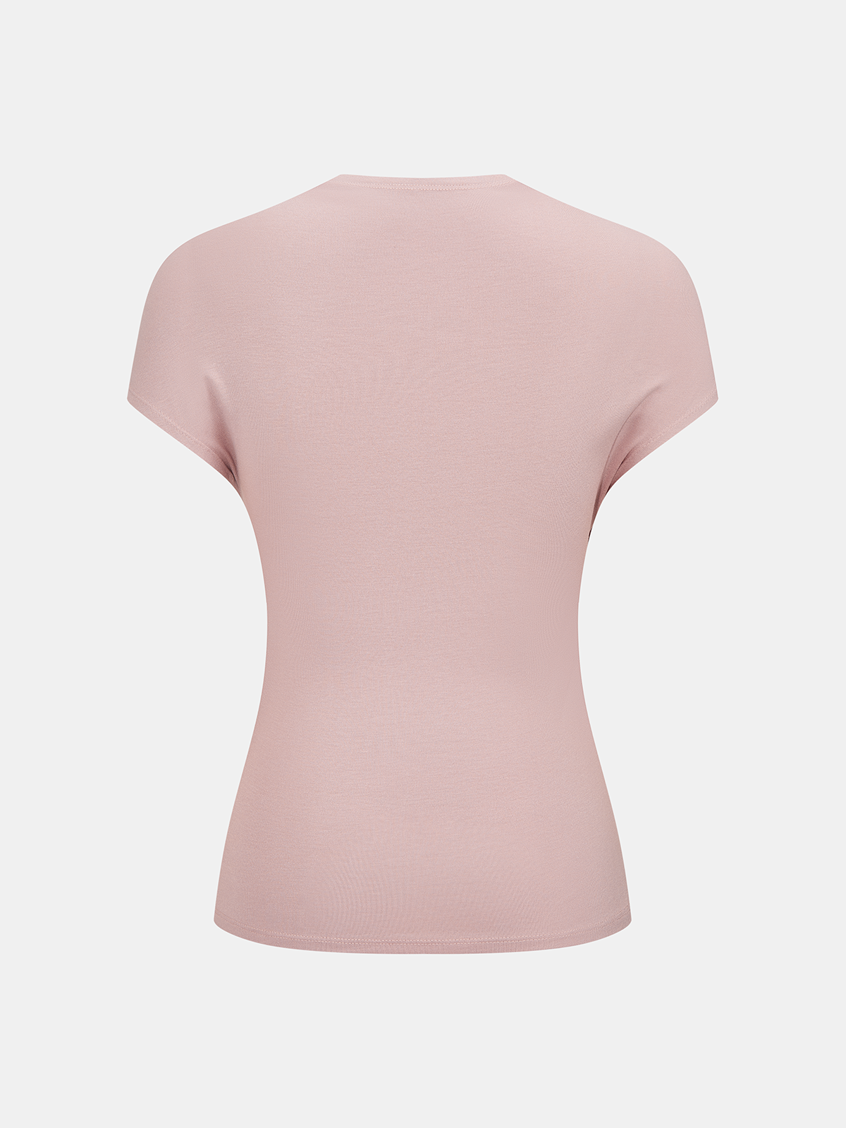 Wrap-Front Ruched Short Sleeve Top for Women Casual Everyday Wear