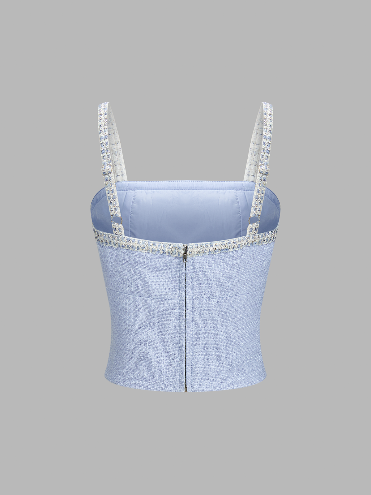 Textured Crop Cami Top & Wide-Leg Pants Set for Summer