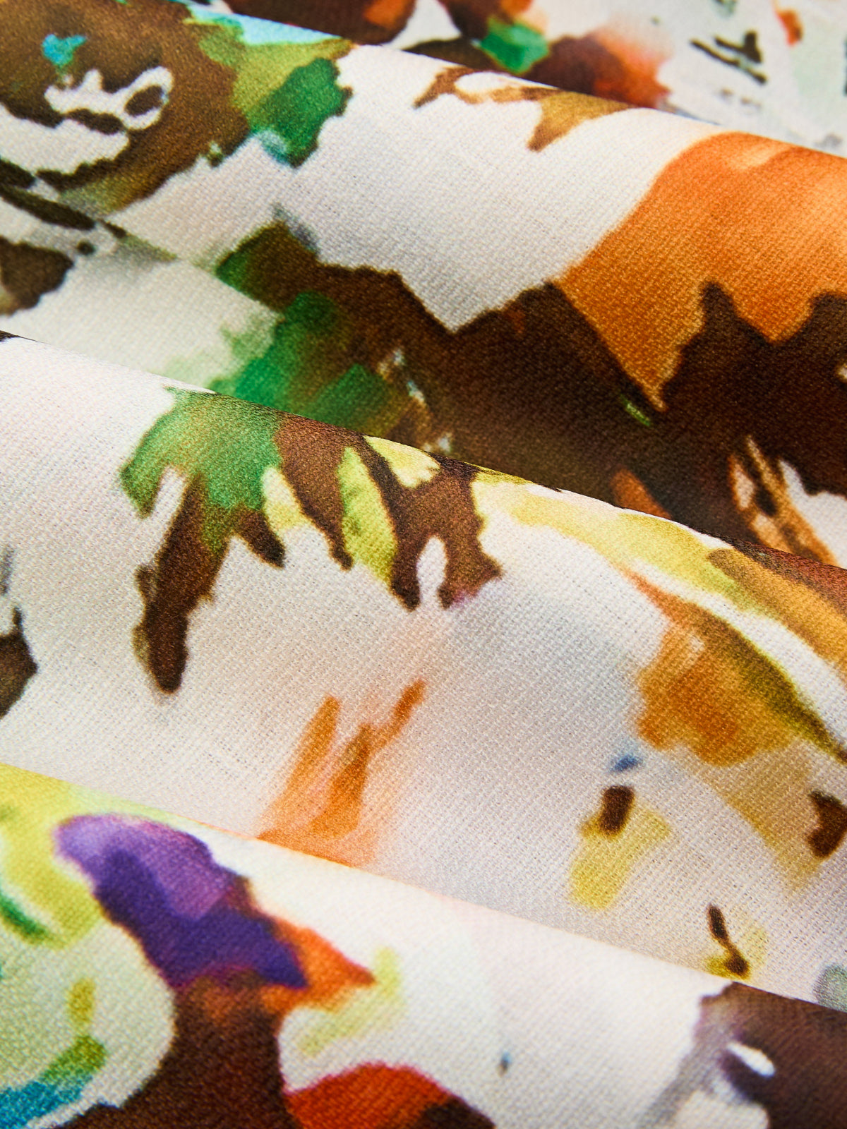 Cross-Neck Tropical Watercolor Print Maxi Dress for Summer Beachwear