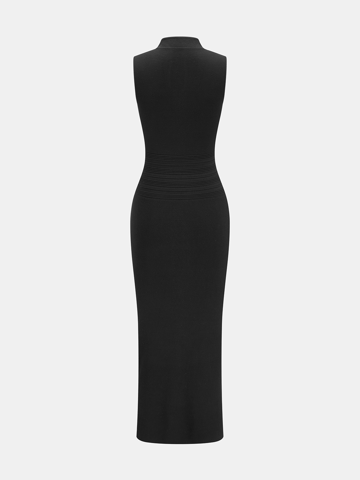 Frog Button Cheongsam Style Knit Maxi Dress Traditional Elegant Long Gown